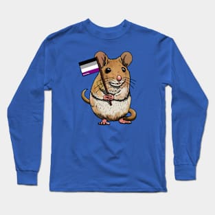 Mousie with Ace Flag Long Sleeve T-Shirt